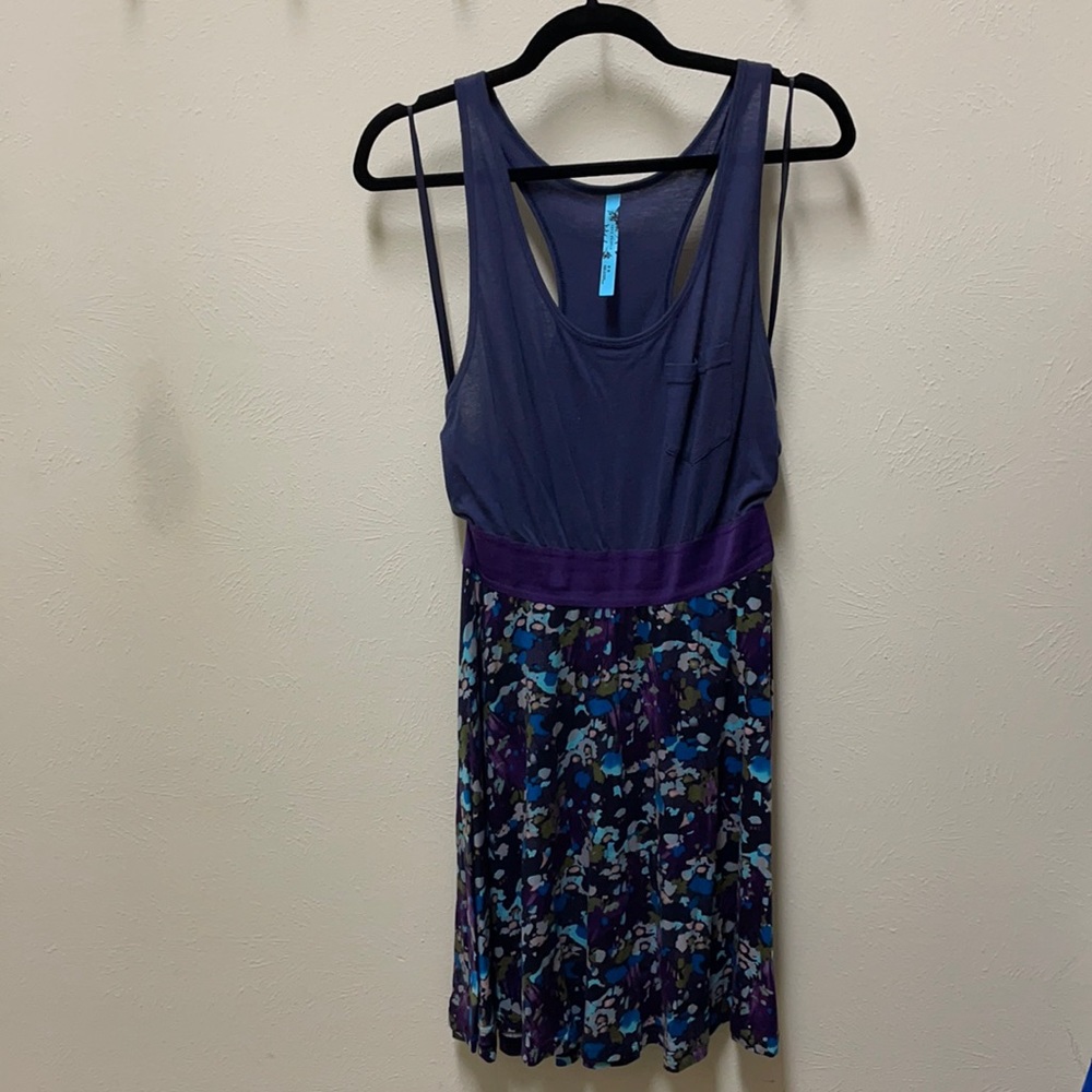 Free People racer back jersey material mini dress